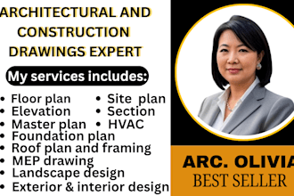 be architect engineer and create full sets of architectural construction drawing