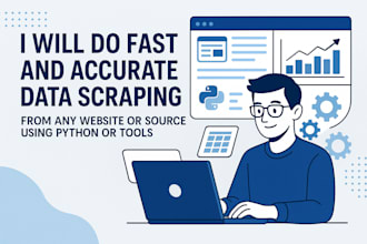 do fast and accurate data scraping from any website or source using python