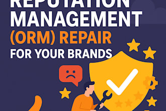 build positive online reputation management ORM repair for your brands