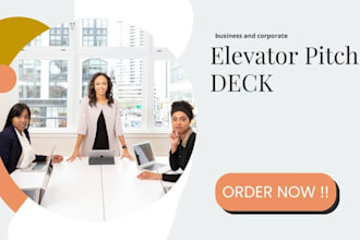 do a elevator pitch deck   sales pitch 501c3 slide deck for investors