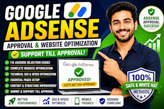 optimize your website for adsense approval and fix all rejection issue