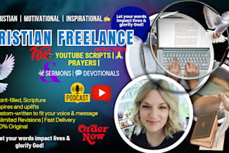 write christian youtube script or podcast script, motivational, inspirational,