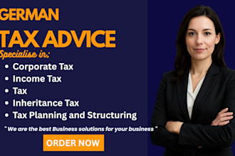 give general advice on german tax law