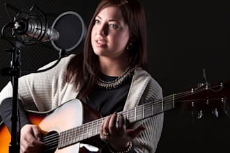 write and record a custom country song with acoustic guitar for brand loved one