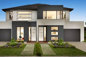 design 3d duplexes villa, home apartment, beach house design