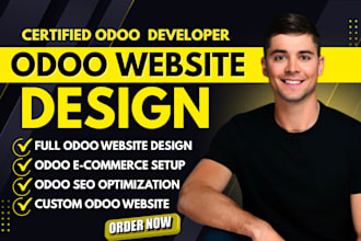 design, develop and customize odoo website, ecommerce, theme, modules
