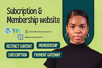 build paid membership pro subscription website, memberpress membership site