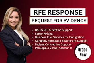 provide expert uscis rfe support