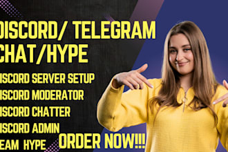 chat in your nft discord server, discord admin moderator, telegram chat mod, nft