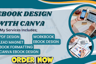 do canva ebook design lead magnet canva workbook journal design ebook formatting