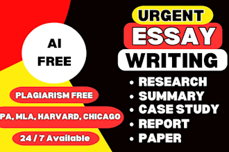 do research and write essays, reports and summaries