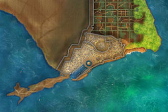 create a detailed fanatsy map for your rpg