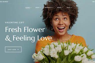 build squarespace florist website flower store valentine gift website