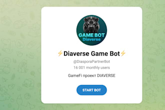 make telegram game bot, video game bot, blockchain bot, crypto telegram game ma