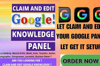 edit, claim, and create a google knowledge panel for you and business