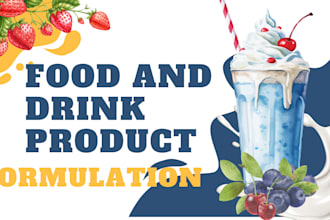 formulate beverages, juices, smoothies, soft drinks and energy drinks recipes