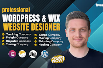 create logistics,trucking, dispatch, freight broker, moving company website