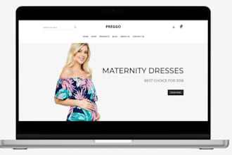 design luxurious maternity dress shopify store pregnancy wear clothing website