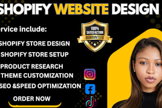 build shopify store, redesign, shopify dropshipping store, shopify website