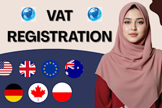 register vat or gst for your business in UK, eu, canada, australia,and worldwide