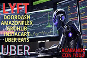 develop uber bot,zifty bot,grabber bot,instacart bot,shipt bot reactivate accoun