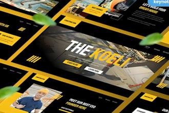 design a professional branded slides deck in powerpoint or google slides