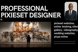 design photography portfolio website on pixieset zenfolio with online booking