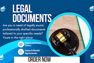 draft legal documents, contracts, complaints, motions, appeals, and translations