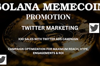 do solana meme coin promotion, telegram promotion to get sales and investors