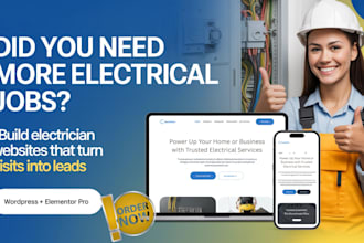 design electricians website, electrical contractors, solar inverter website