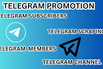 telegram promotion, grow telegram channel, telegram scraper, telegram marketing