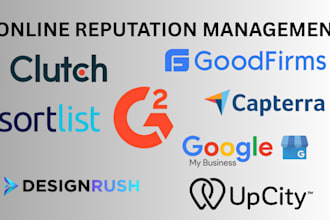 clutch gmb sortlist designrush upcity goodfirms online reputation g2 management