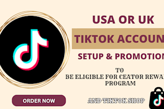 setup uk, usa tiktok account, promote usa tiktok account for organic followers