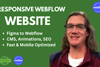 design and develop a responsive webflow website from figma or scratch