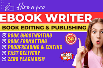write 30k word non fiction self help ebook writer therapeutic writing in 24hours