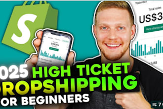 design high ticket shopify store winning product  research shopify dropshipping