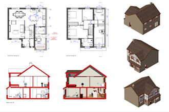 do UK building regulations and planning permission drawings with calculation