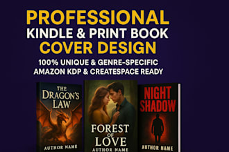 design stunning kindle, ebook, and custom book covers that sell