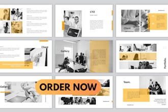 design corporate business powerpoint for financial and annual reports