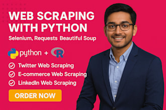 extract and scrape data from websites using python , rstudio and nodejs
