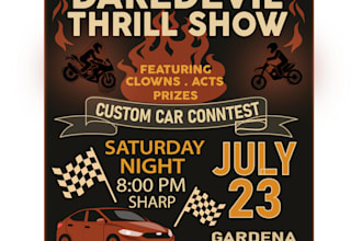 design the promotional poster for your show brand promotion