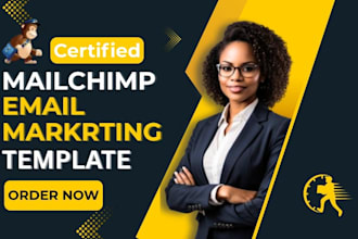 design mailchimp email marketing, newsletter template, email campaign