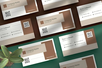 design business cards, letterhead or complete branding stationery, envelope