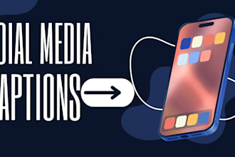 write social media captions for instagram, facebook, tiktok