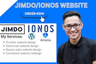 design jimdo website redesign consultant ionos wordpress elementor beauty salon