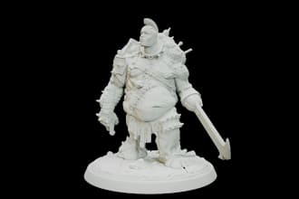 sculpt faceless abomination,3d model for printing with zbrush and blender,daz3d
