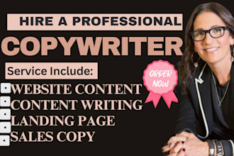 write seo website content article sales copy, content writer as your copywriter