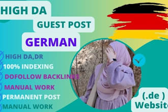 provide german guest post on high authority german sites,