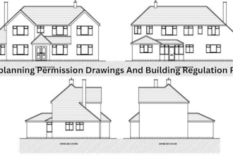 uk planning permission drawings and building regulation plan