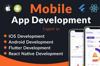 create custom mobile apps in flutter, react native, and firebase